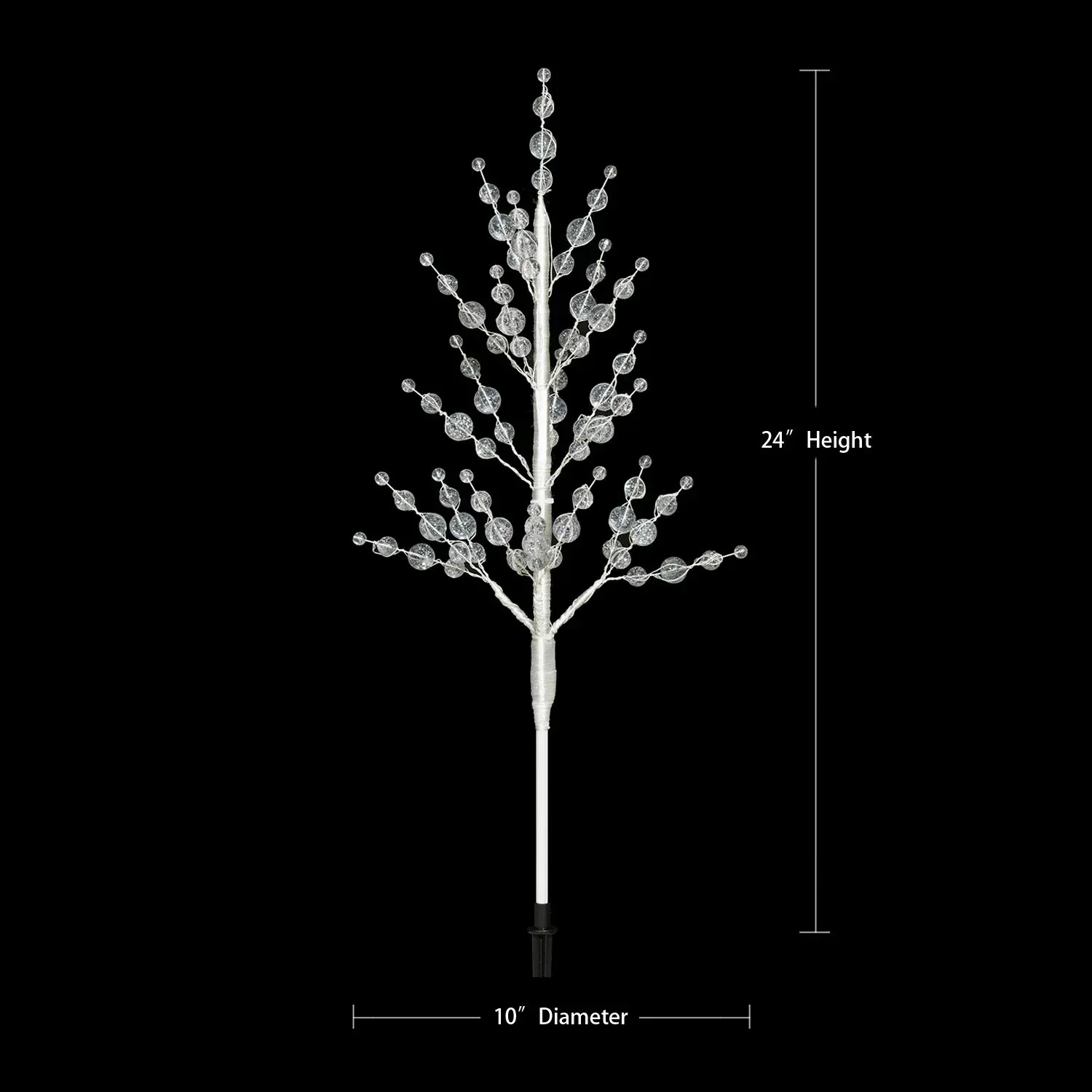 Member's Mark Crystal Bead Pathway Lights, Set of 3 - Image 8