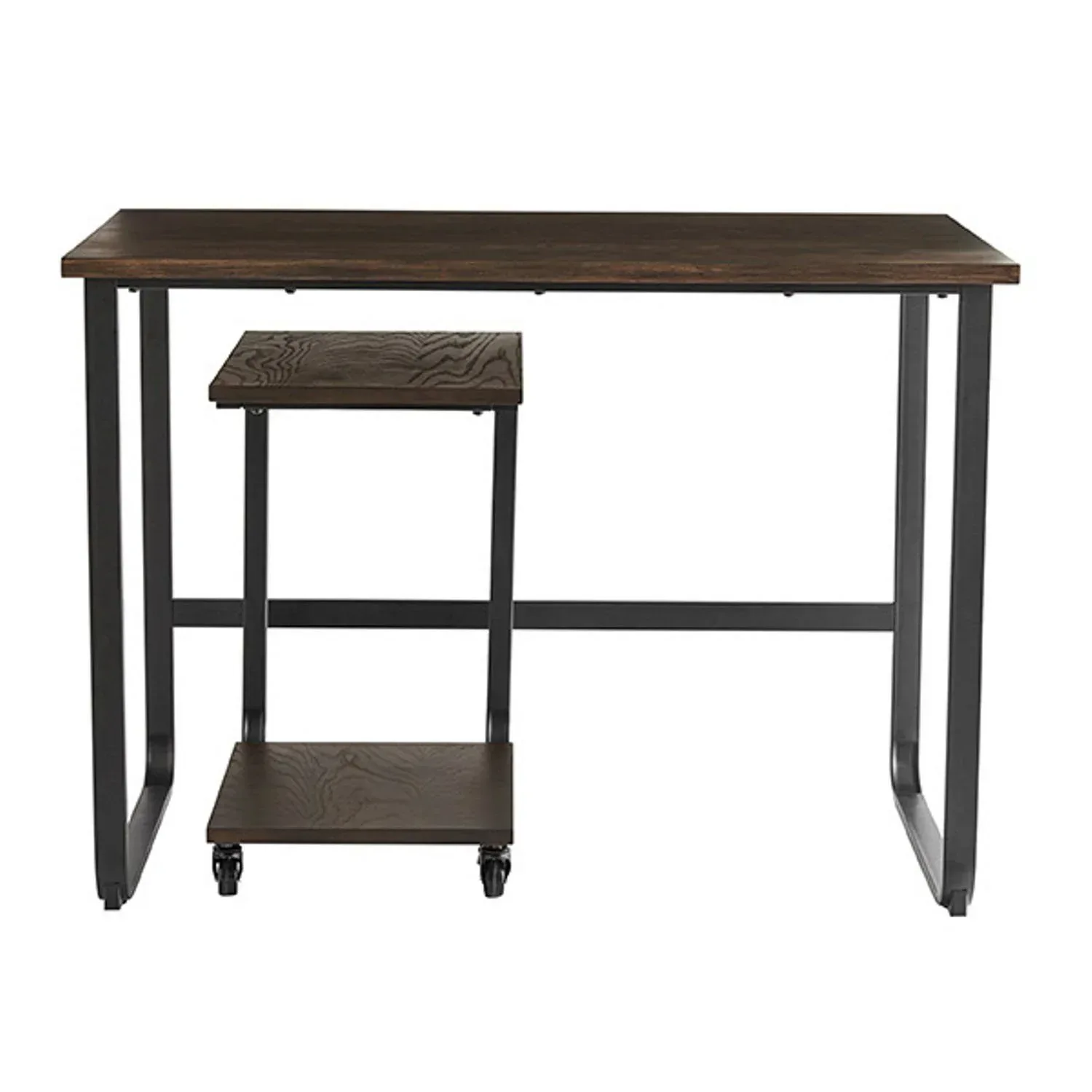 Member's Mark Dakota 2-Piece Writing Desk and C-Table Set, Dark Brown - Image 2