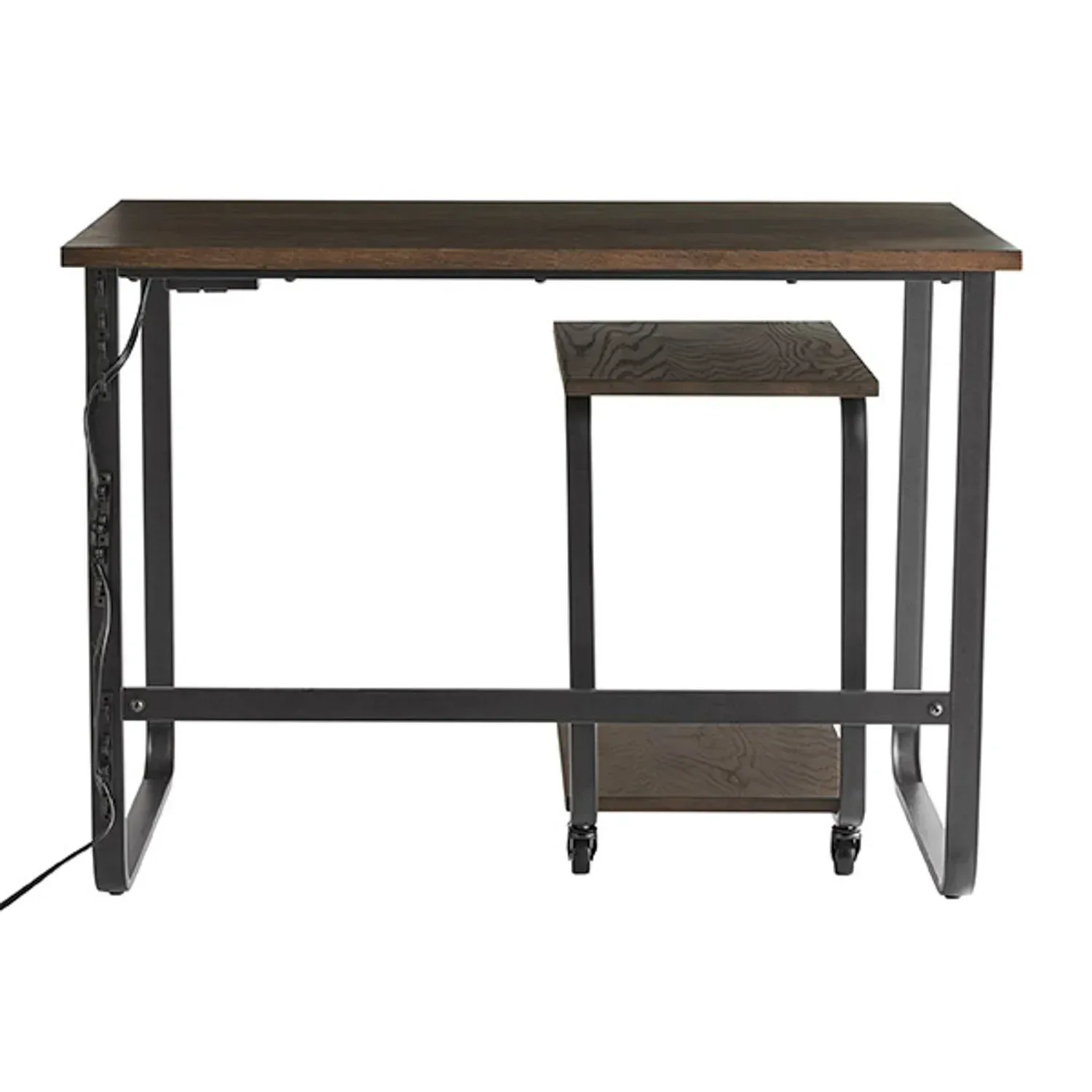 Member's Mark Dakota 2-Piece Writing Desk and C-Table Set, Dark Brown - Image 4