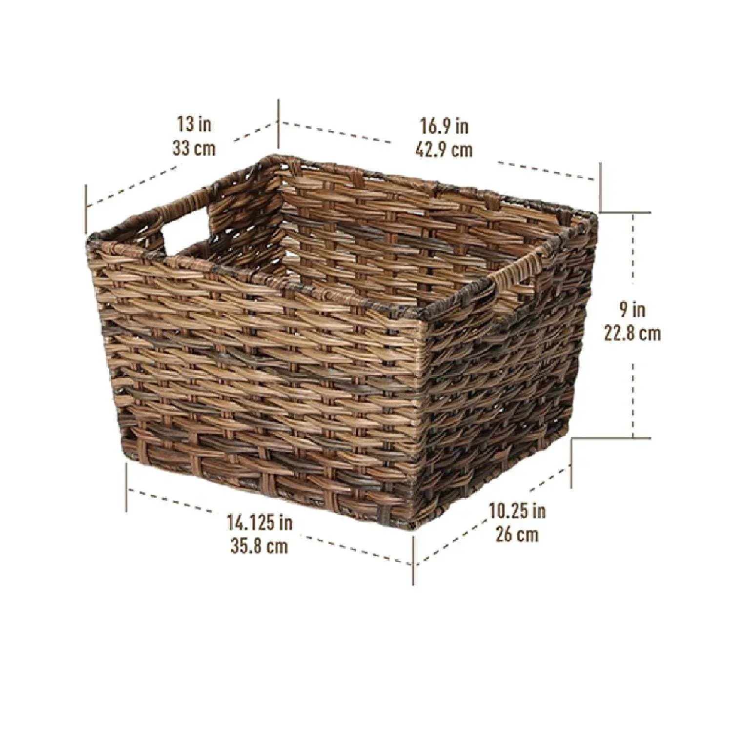 Member's Mark Decorative Woven Storage Baskets Set of 4 - Image 3