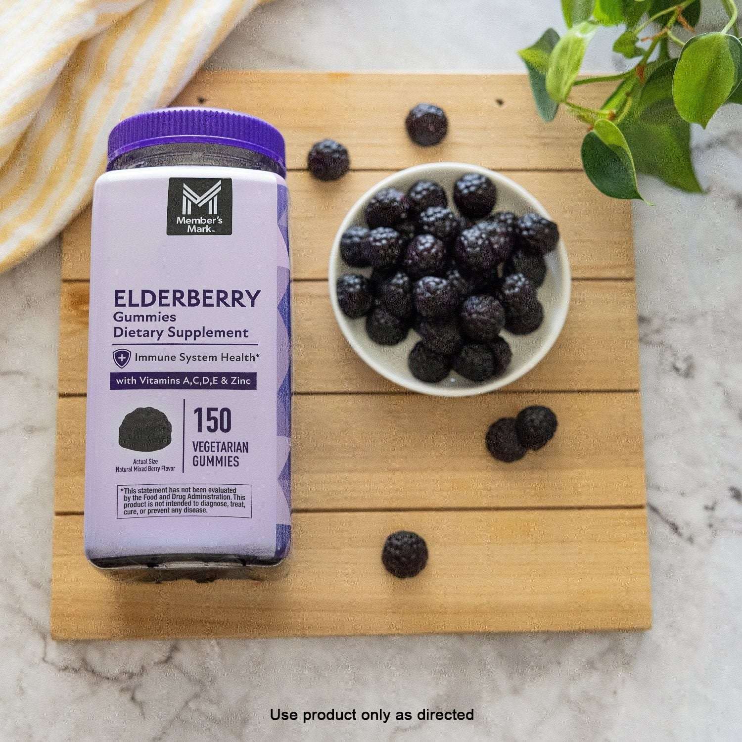 Member's Mark Elderberry Immune Health Gummies, 150 ct. - Image 3