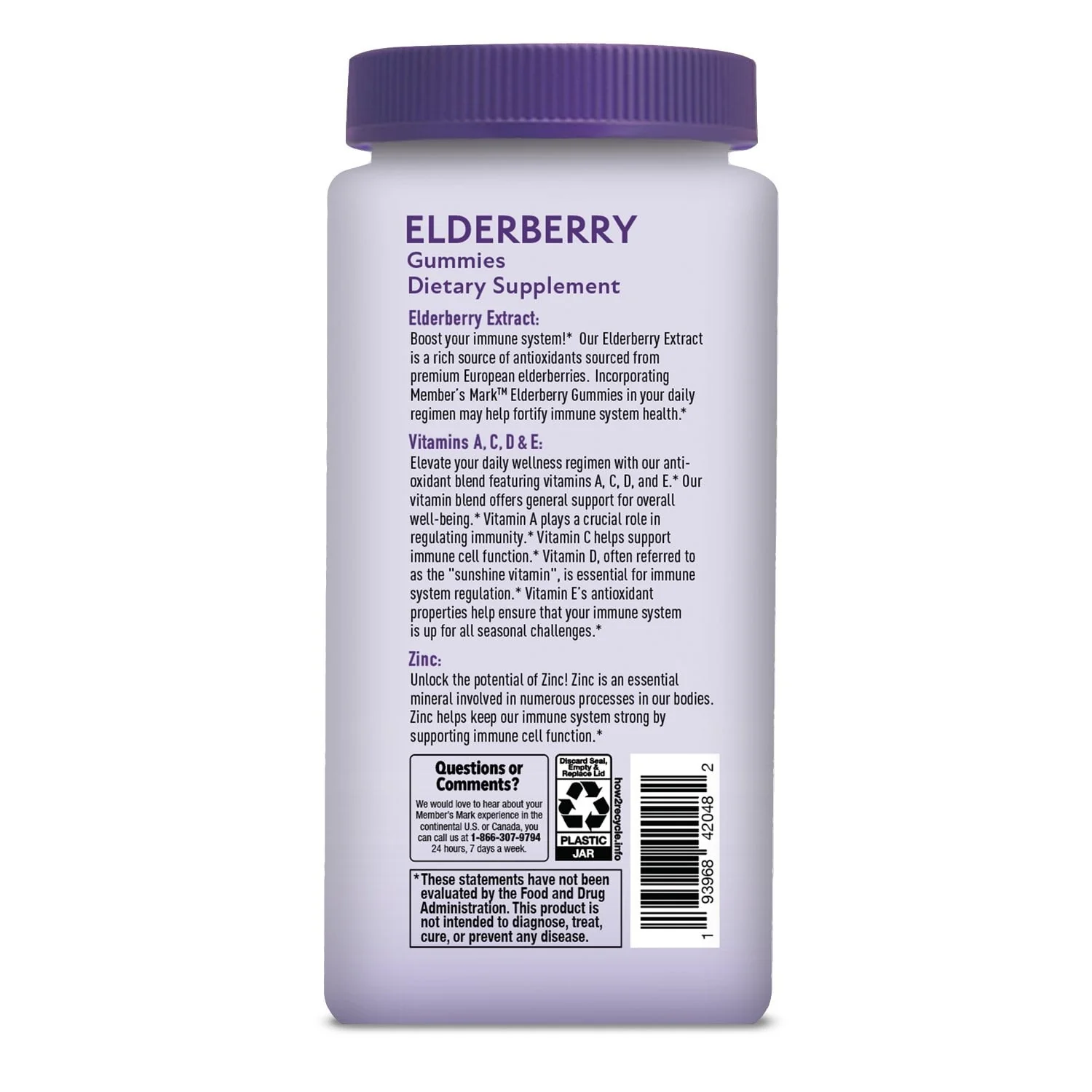 Member's Mark Elderberry Immune Health Gummies, 150 ct. - Image 8