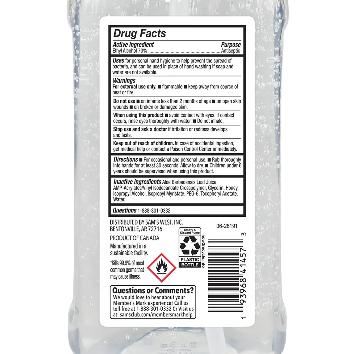 Member's Mark Hand Sanitizer, 67.6 fl. oz. - Image 3