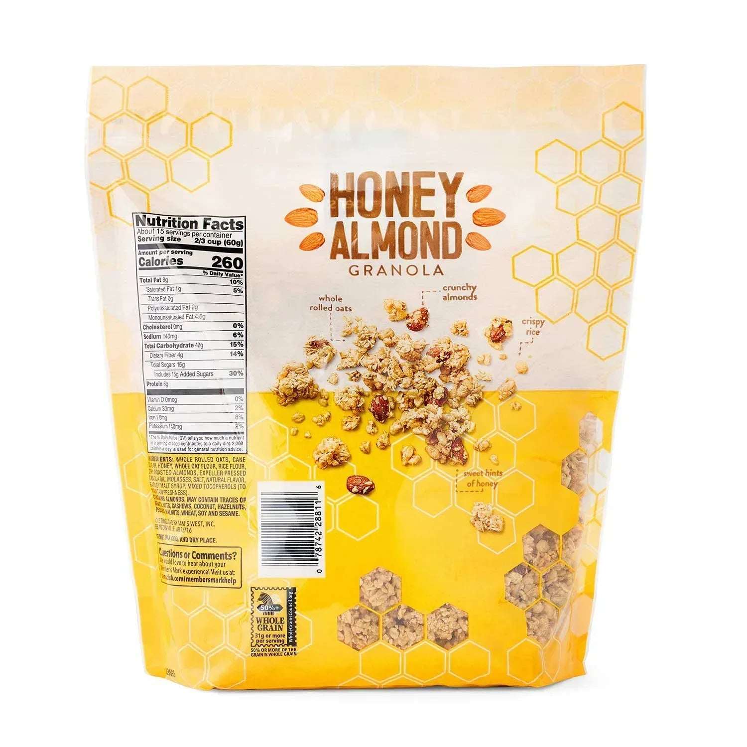 Member's Mark Honey Almond Granola, 32 oz. - Image 2