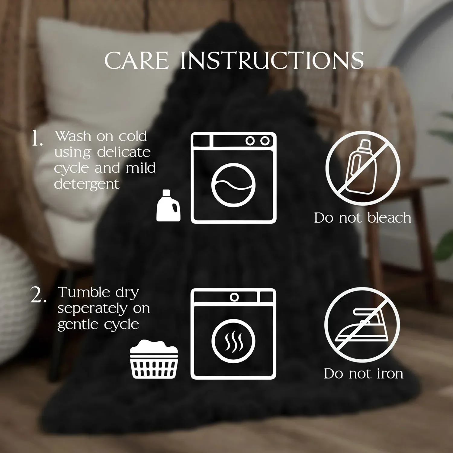 Ashford Home Heavy Weight Ultra Fine Faux Fur Throw Blanket Throw, 60"x70" - Image 10