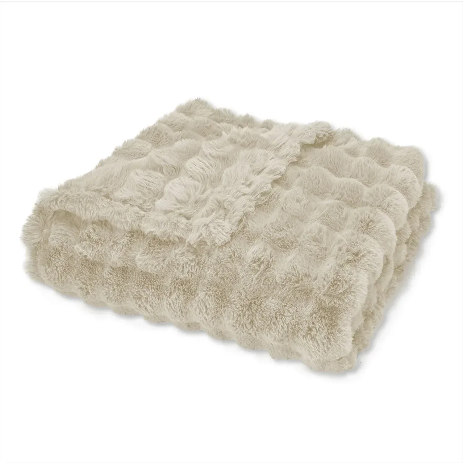 Ashford Home Heavy Weight Ultra Fine Faux Fur Throw Blanket Throw, 60"x70" - Image 4