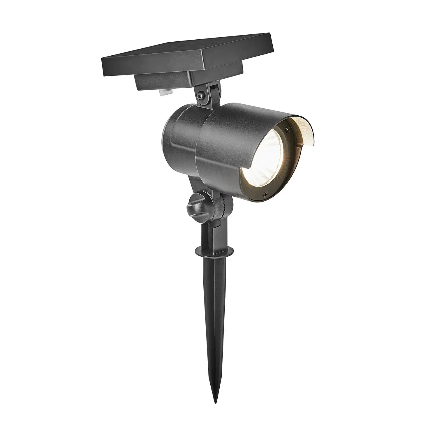 Member's Mark Matte Black LED Solar Spot Lights, 2-pack - Image 4