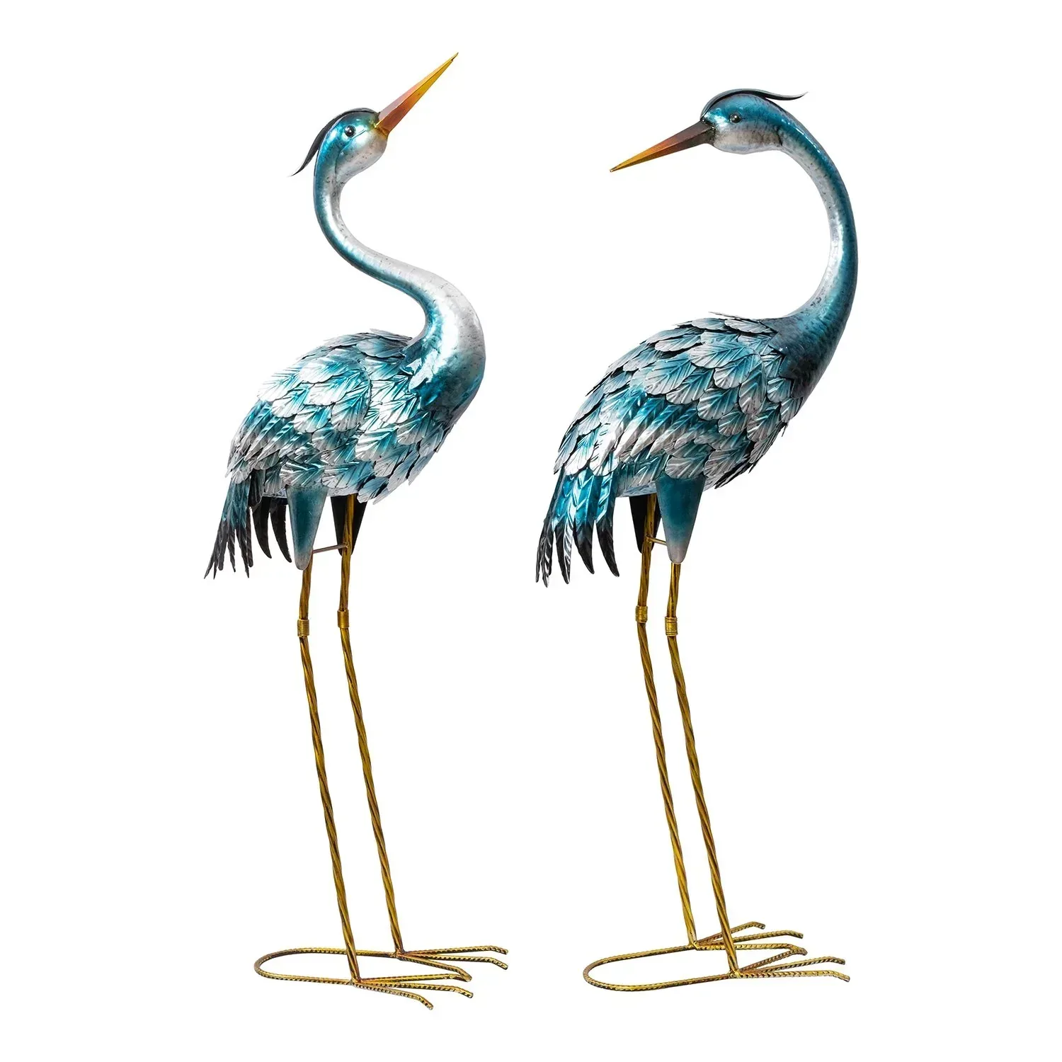Member's Mark Metal Crane Statues, Set of 2 - Image 2