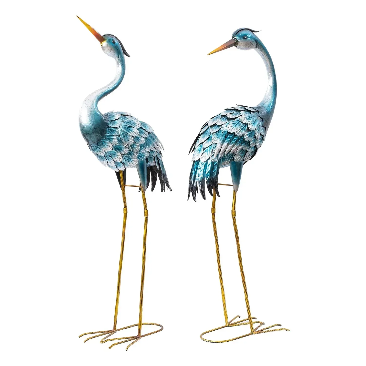 Member's Mark Metal Crane Statues, Set of 2 - Image 4