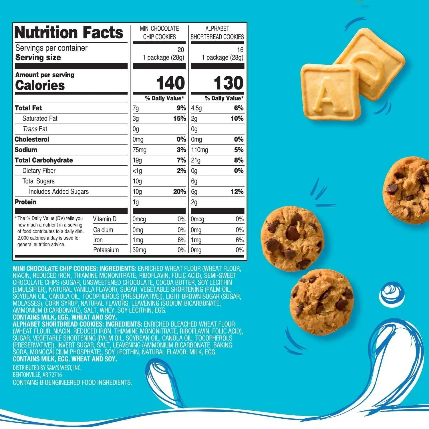 Members Mark Mini Cookies Variety Pack, 1 oz., 36 pk. - Image 2