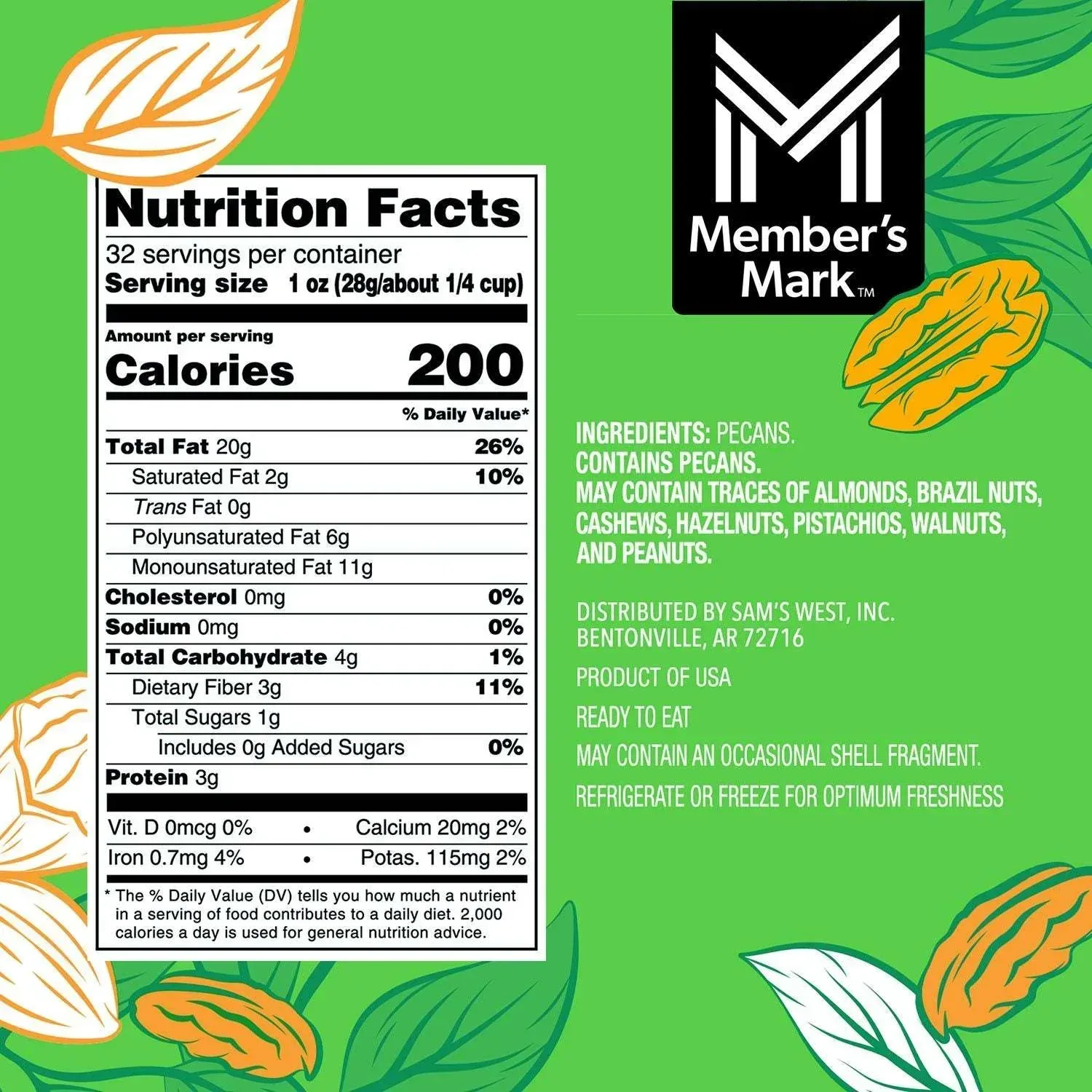 Member's Mark Natural Pecan Halves, 32 oz. - Image 2