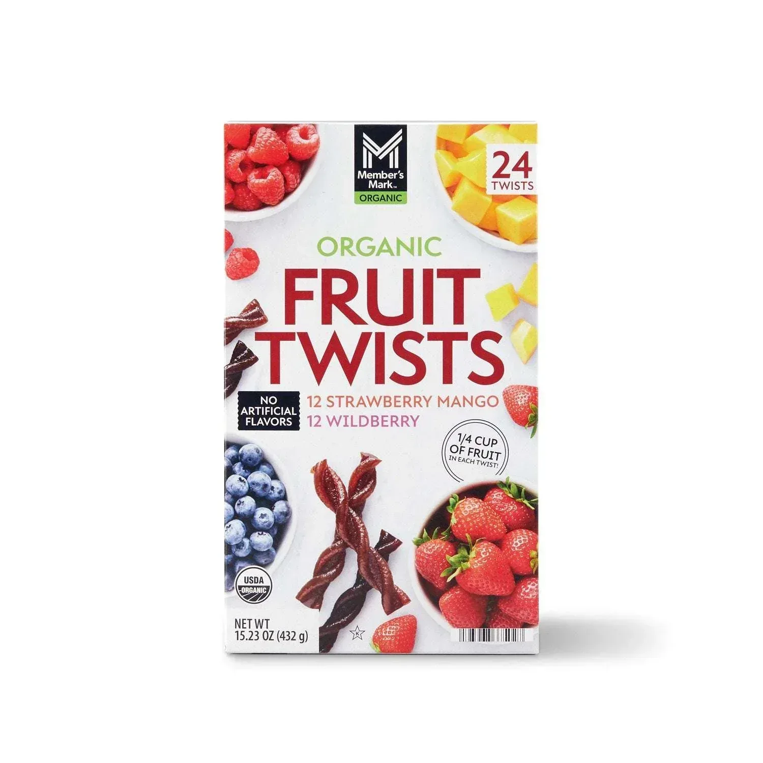 Member's Mark Organic Fruit Twist, Variety Pack, 0.63 oz., 24 pk. - Image 5