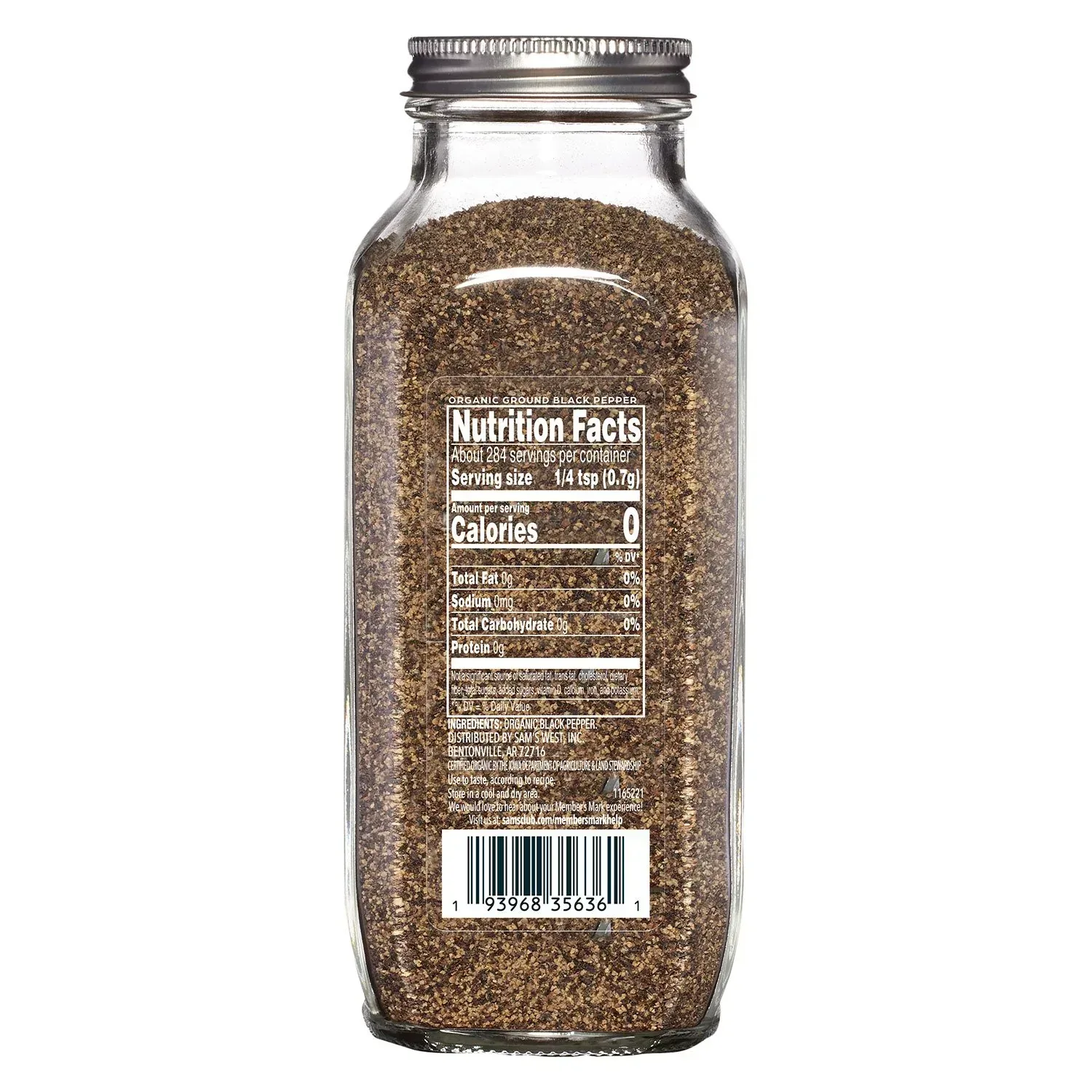 Member's Mark Organic Ground Black Pepper, 7 oz. - Image 2