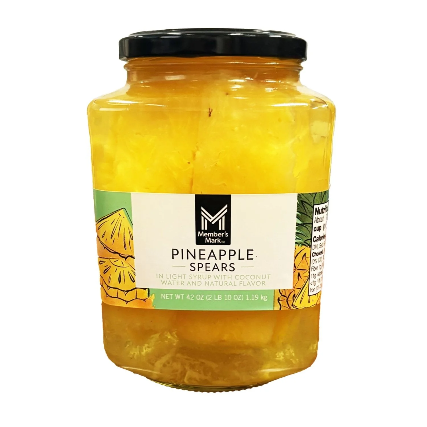Member's Mark Pineapple Spears in Coconut Water, 42 oz.