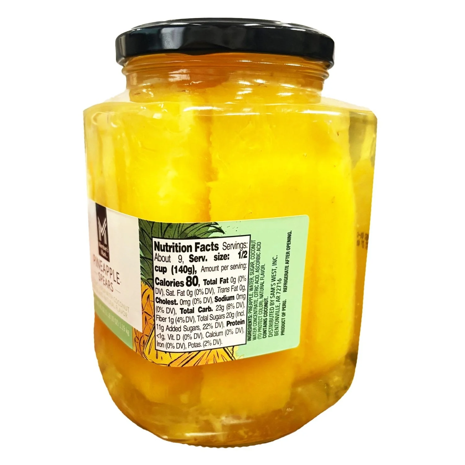 Member's Mark Pineapple Spears in Coconut Water, 42 oz. - Image 3