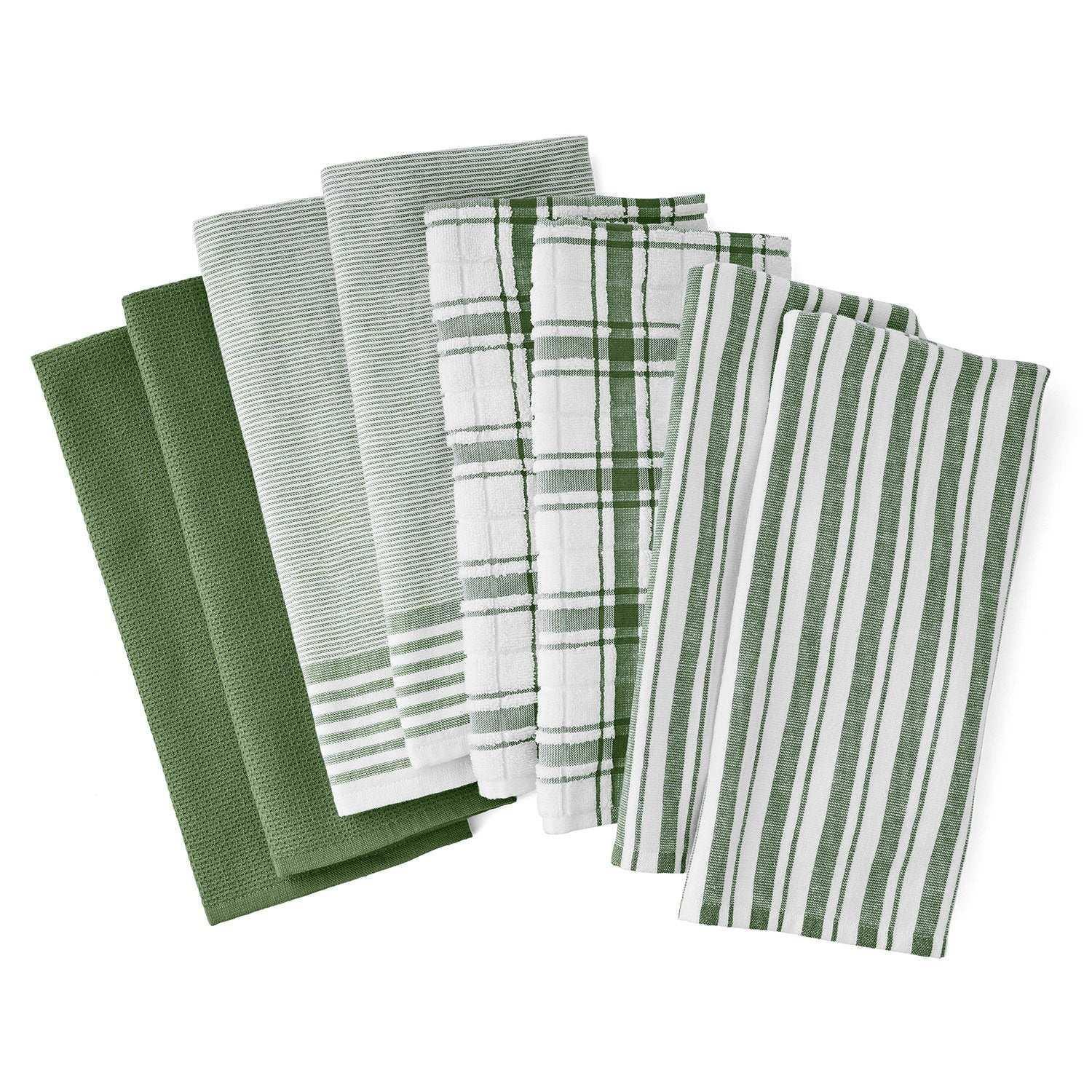 Member's Mark Plaid Leno 8 Piece Kitchen Towel Set, Choose Color - Image 12