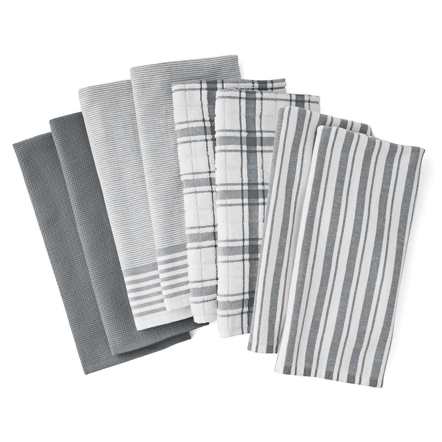 Member's Mark Plaid Leno 8 Piece Kitchen Towel Set, Choose Color - Image 17