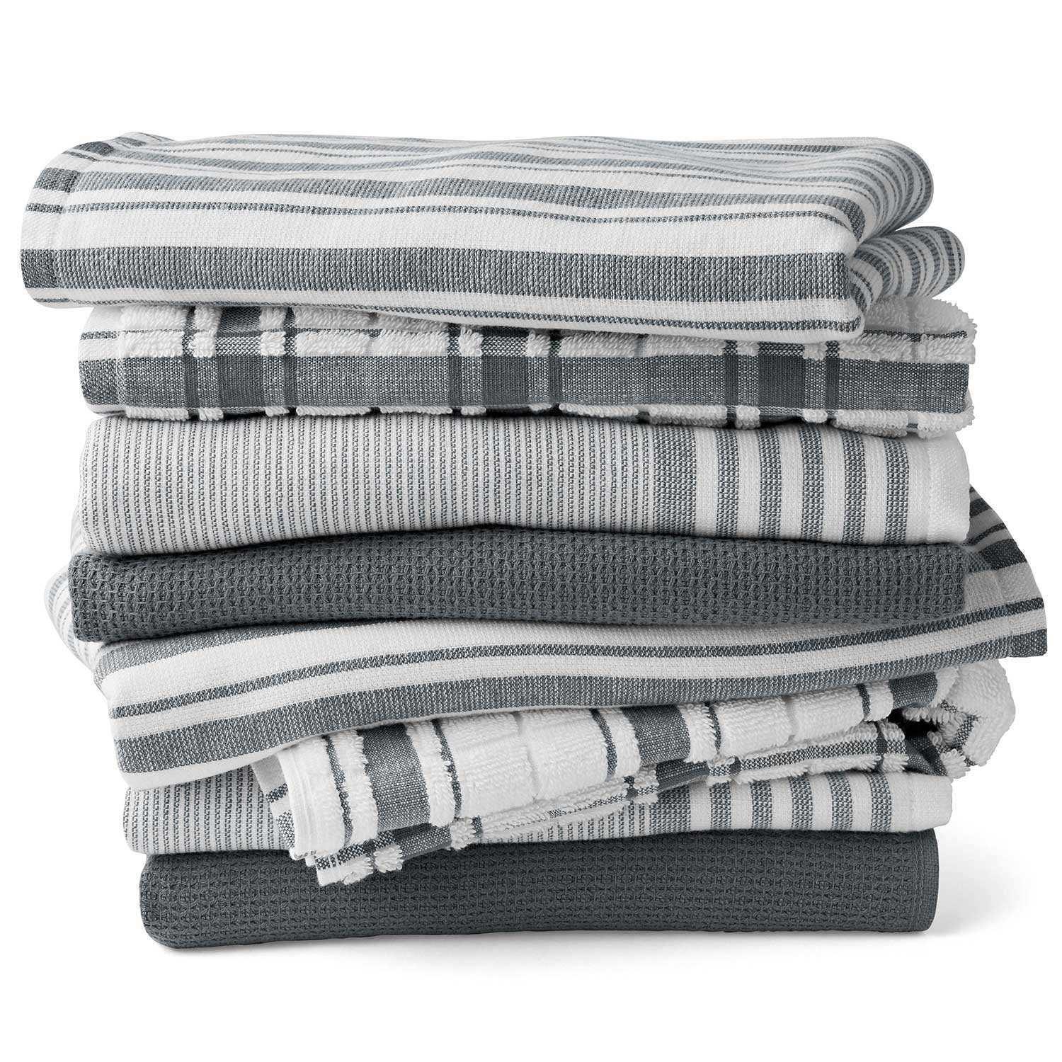 Member's Mark Plaid Leno 8 Piece Kitchen Towel Set, Choose Color - Image 18