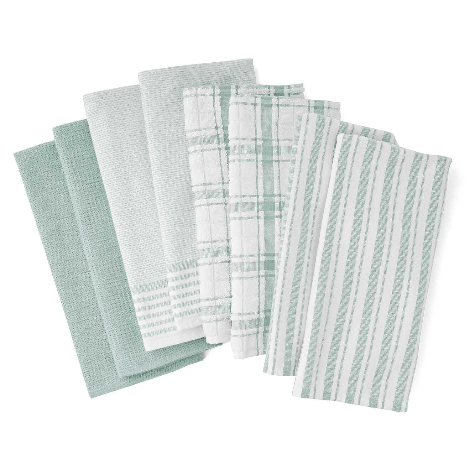 Member's Mark Plaid Leno 8 Piece Kitchen Towel Set, Choose Color - Image 22