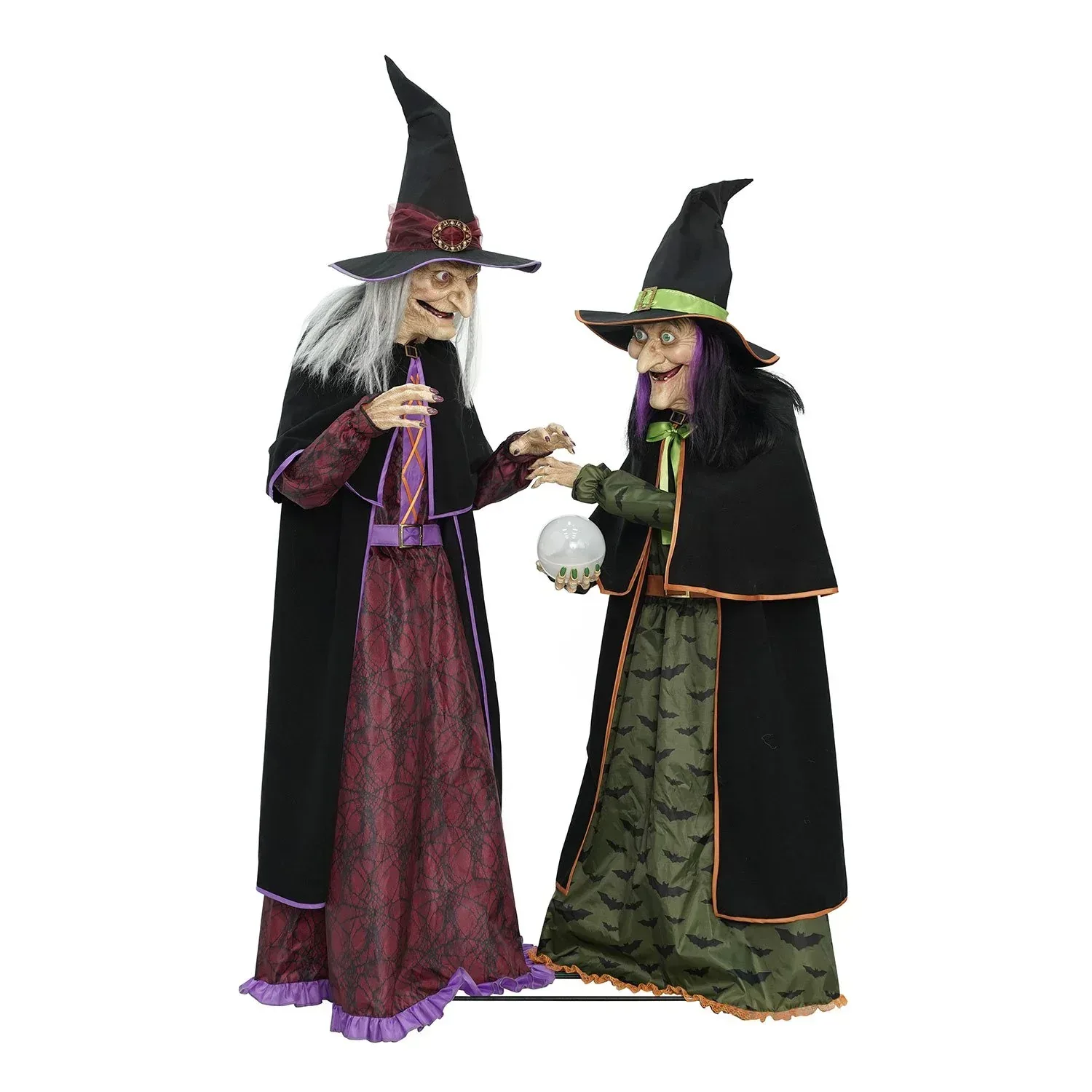 Member's Mark Pre-Lit Animated Crystal Ball Witches, Set of 2 - Image 2