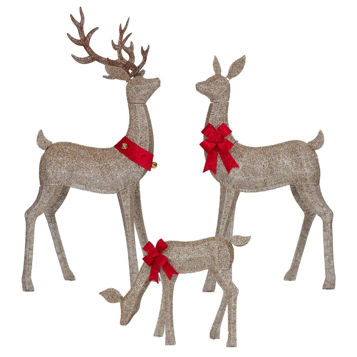 Member's Mark Pre-Lit Animated Deer Family, Set of 3 - Image 3