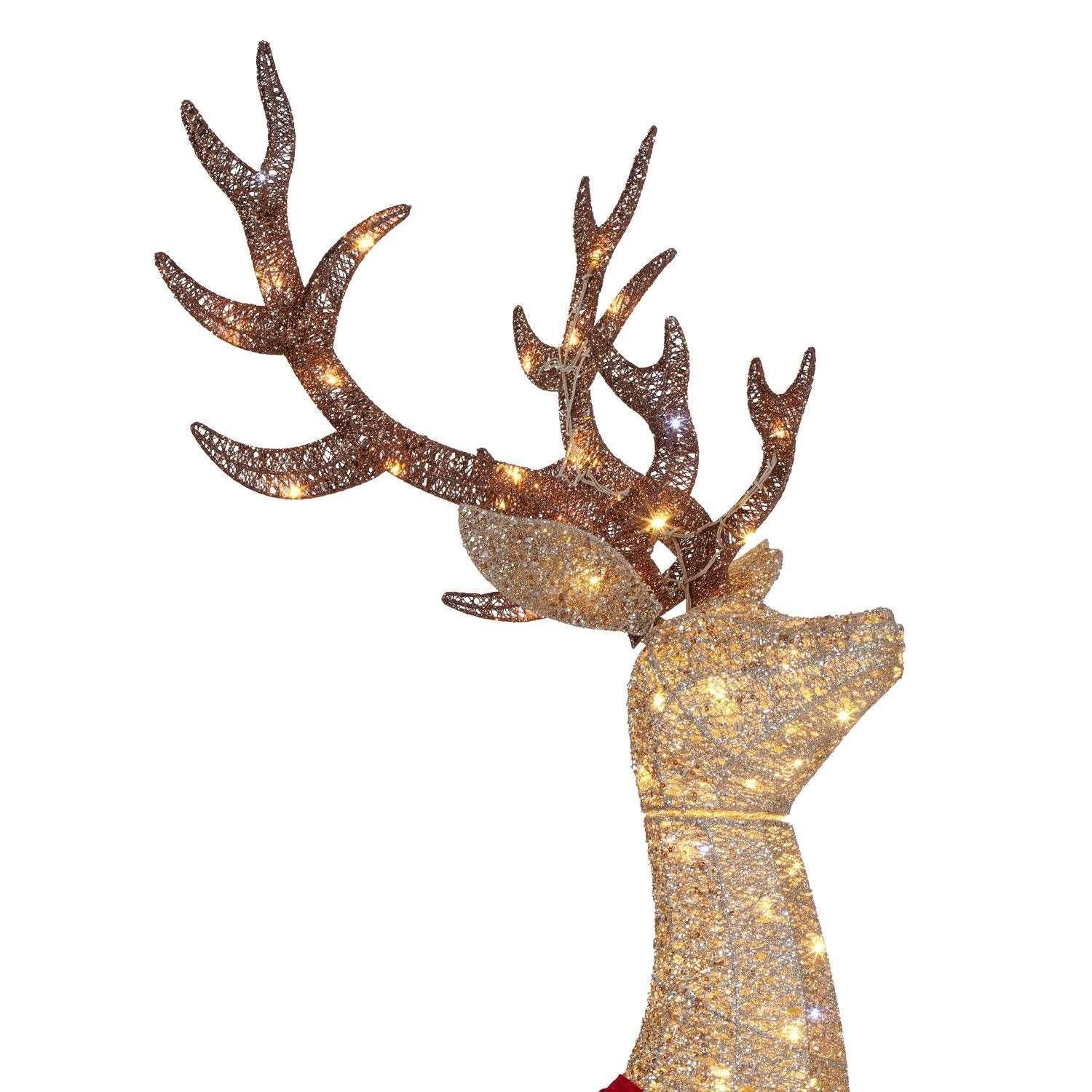 Member's Mark Pre-Lit Animated Deer Family, Set of 3 - Image 4