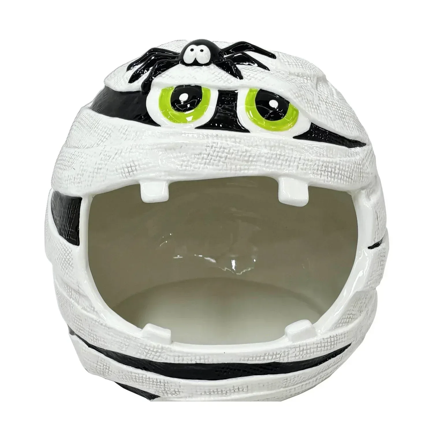 Member's Mark Pre-Lit Ceramic Mummy Halloween Candy Bowl - Image 3