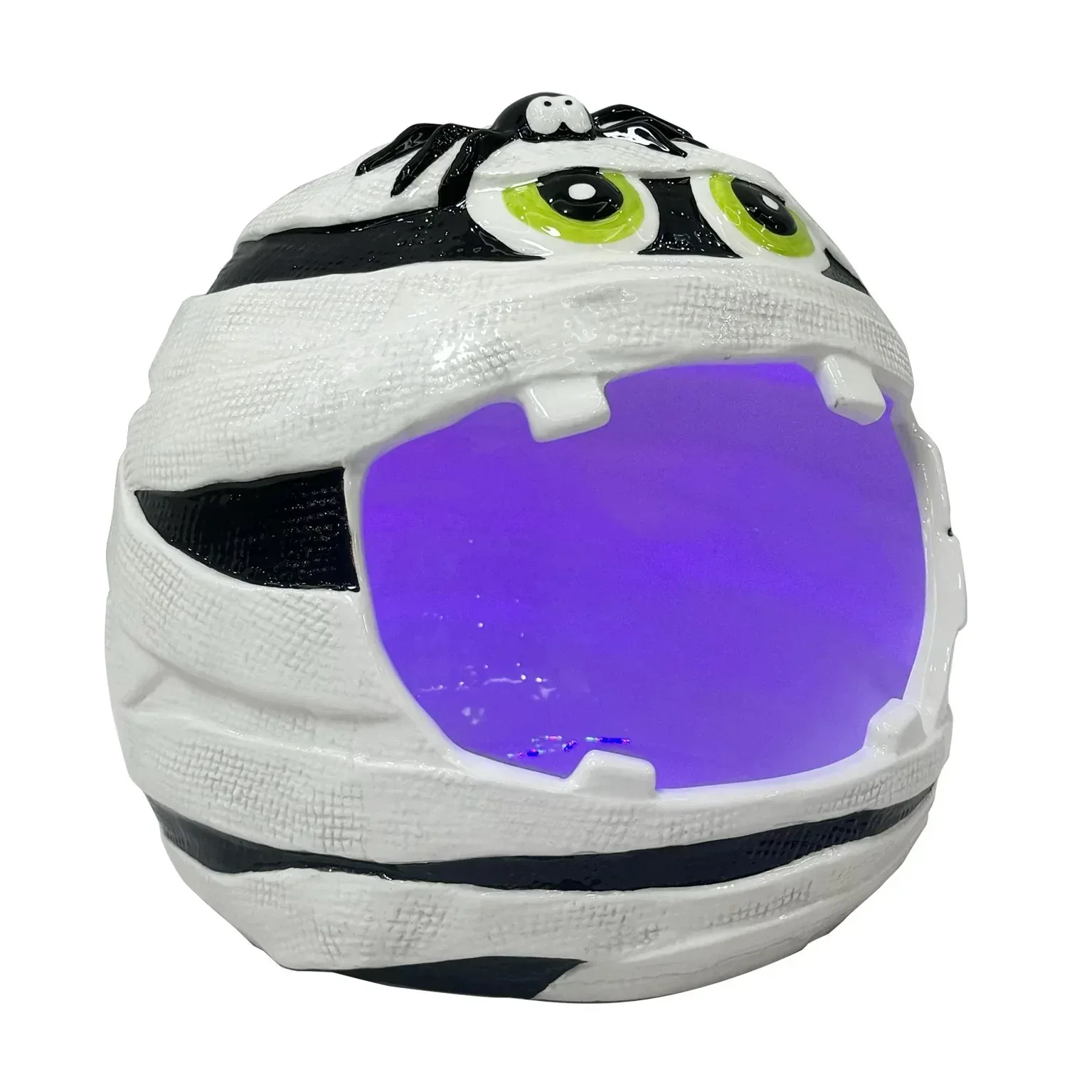 Member's Mark Pre-Lit Ceramic Mummy Halloween Candy Bowl - Image 4