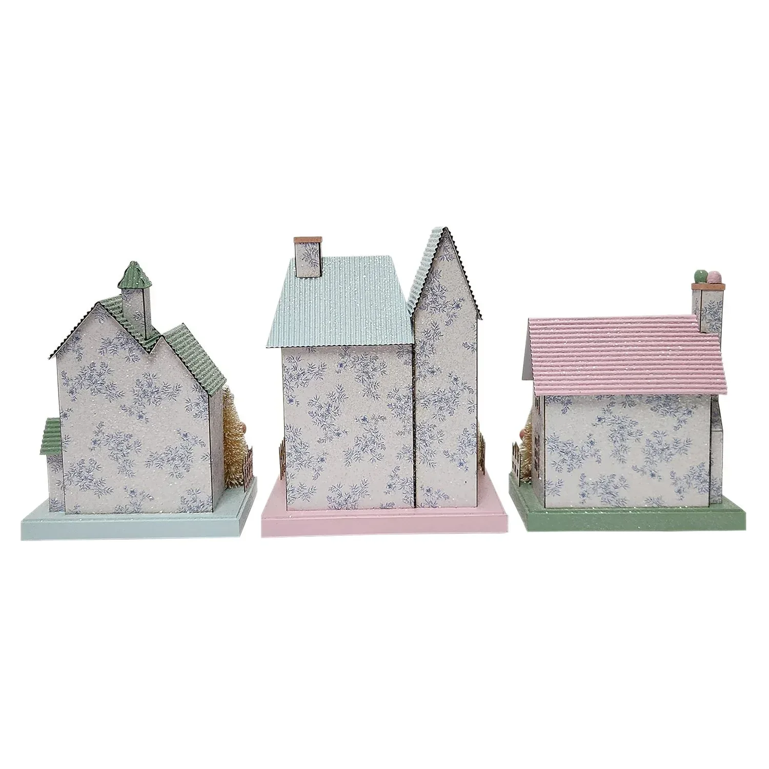 Member's Mark Pre-Lit Paper Houses, Set of 3 - Image 6