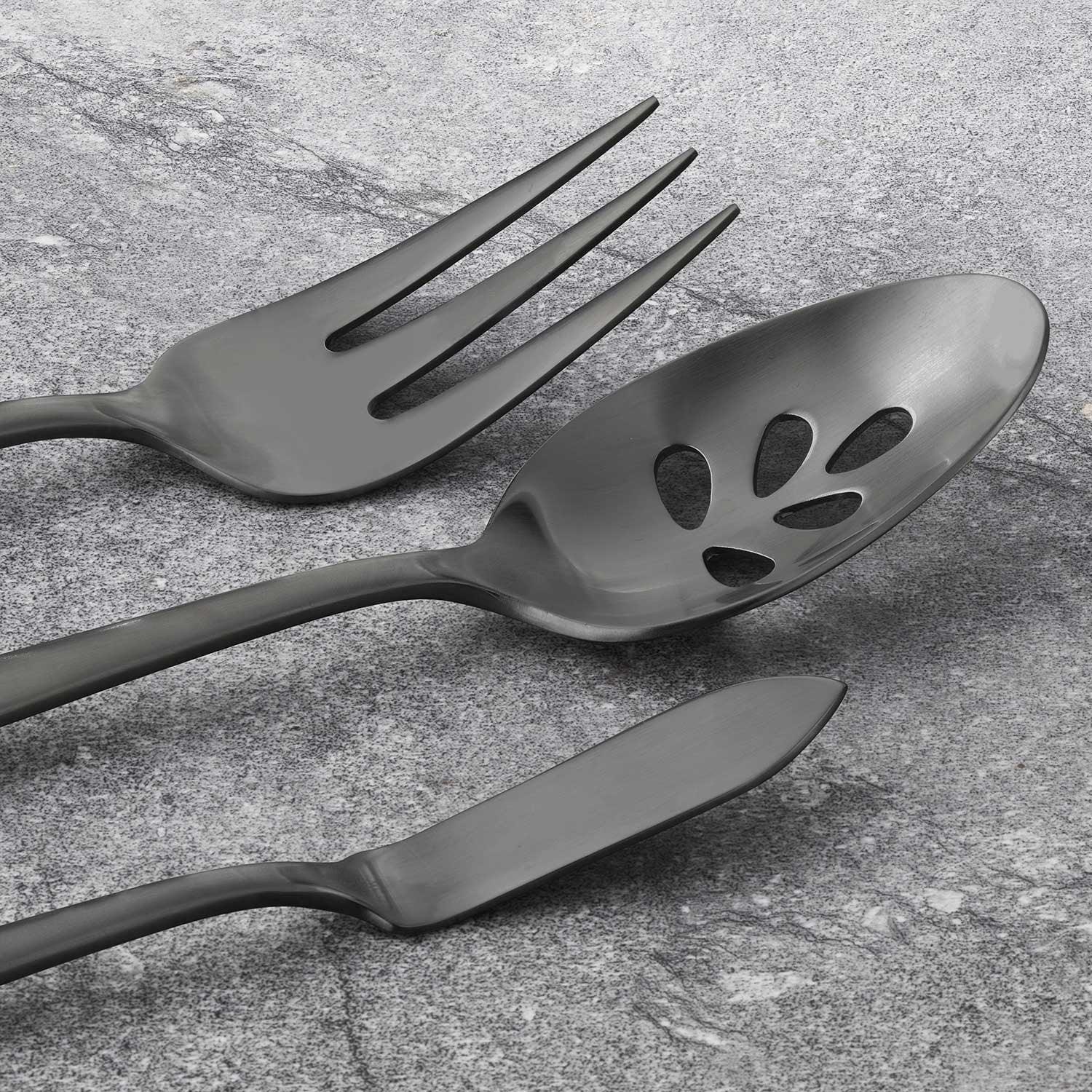 Member's Mark Premium 18/10 Stainless Steel Satin Finish 5 Piece Serving Set - Image 2