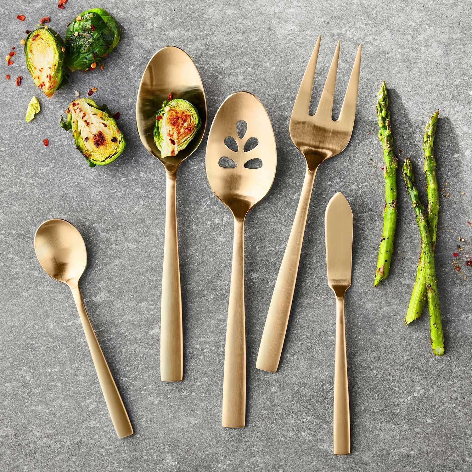 Member's Mark Premium 18/10 Stainless Steel Satin Finish 5 Piece Serving Set - Image 7