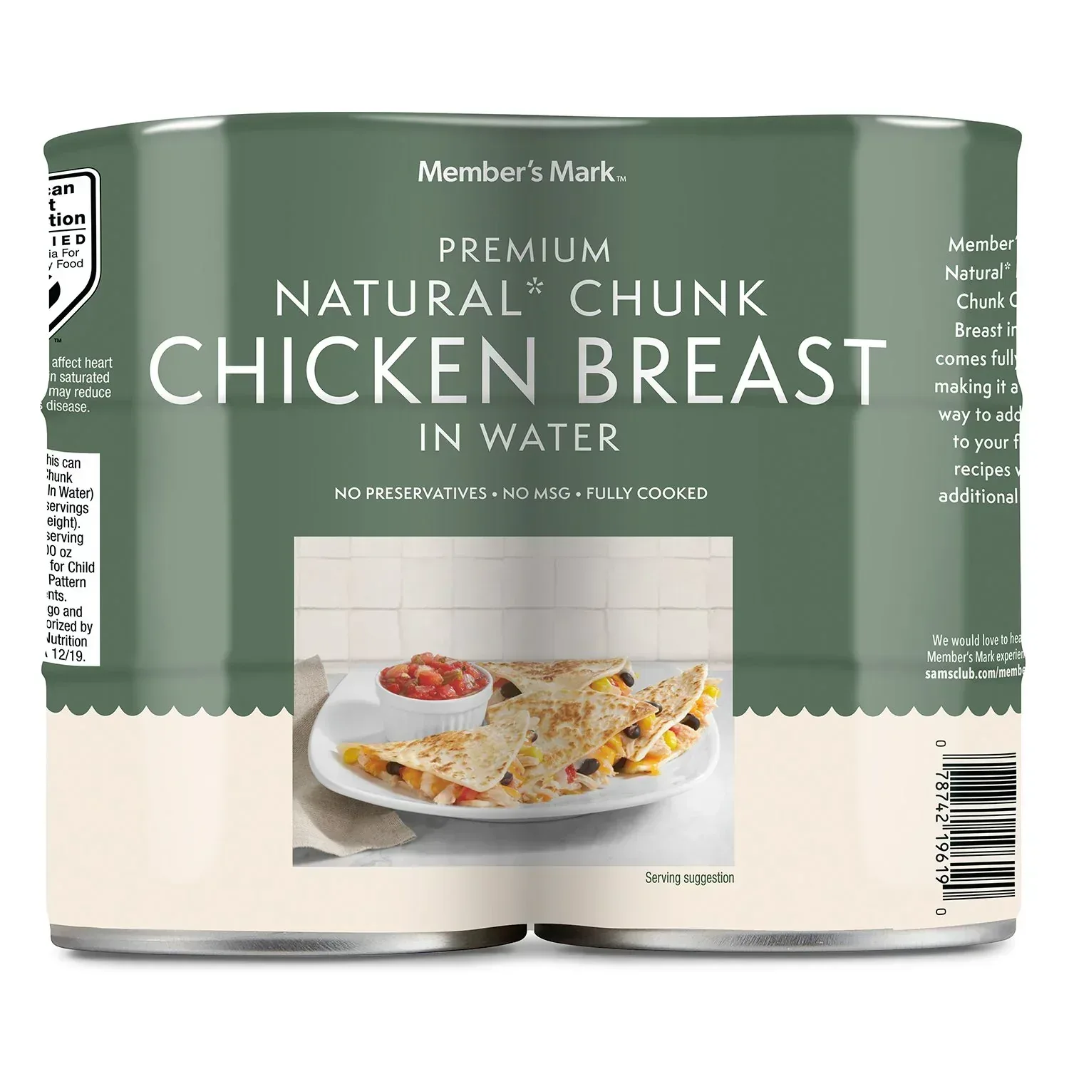 Member's Mark Premium Chunk Chicken Breast, 12.5 oz., 6 ct. - Image 2