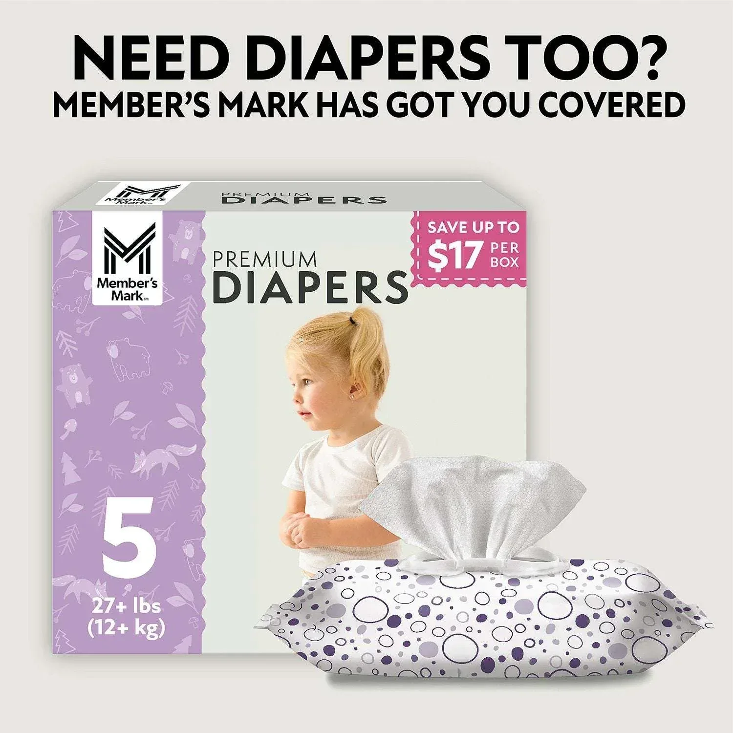 Member's Mark Premium Baby Wipes, Fragrance Free, 12 pk., 1152 Wipes - Image 5