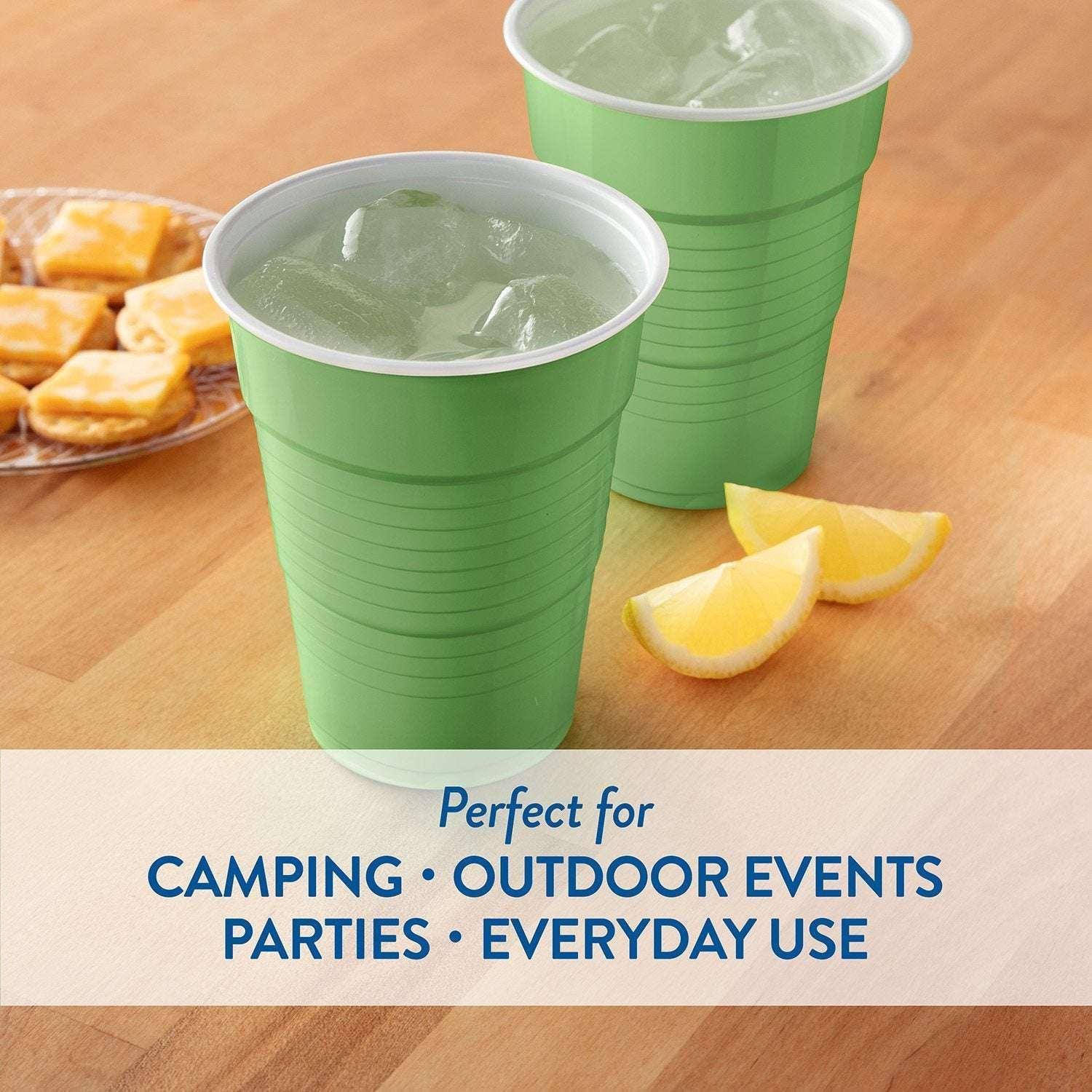Member's Mark Premium Quality Green Cups, 18 fl. oz., 160ct. - Image 5