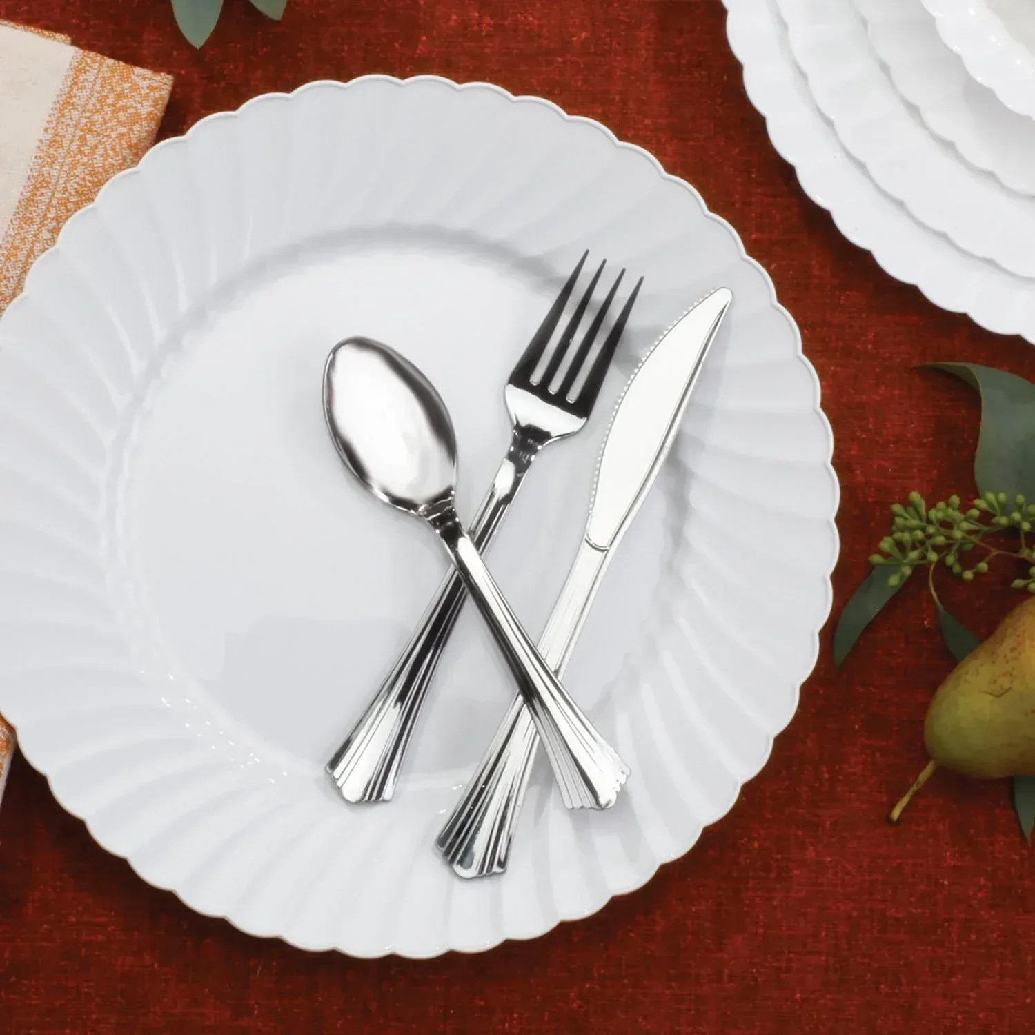 Member's Mark Premium Silver-Look Cutlery Combo 180 ct.