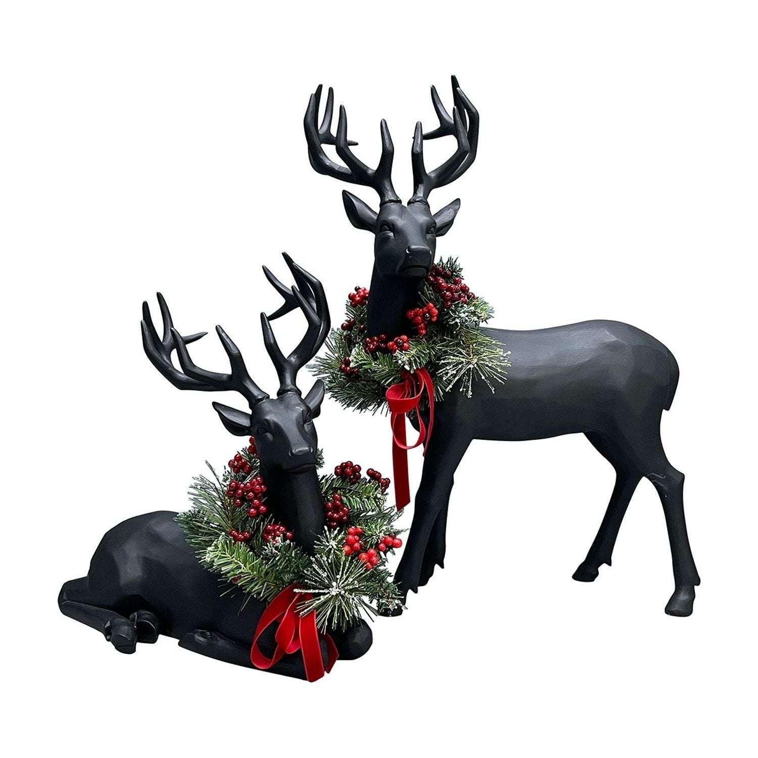 Member's Mark Resin Deer Décor, Set of 2 - Image 2
