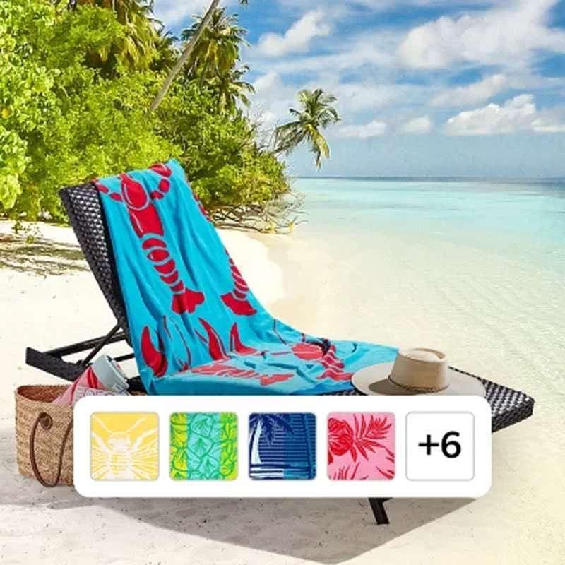 Member's Mark Set of 2 Oversized Beach Towels, 40" X 72", Assorted Designs - Image 12