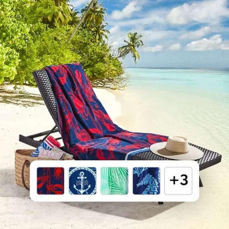 Member's Mark Set of 2 Oversized Beach Towels, 40" X 72", Assorted Designs - Image 13