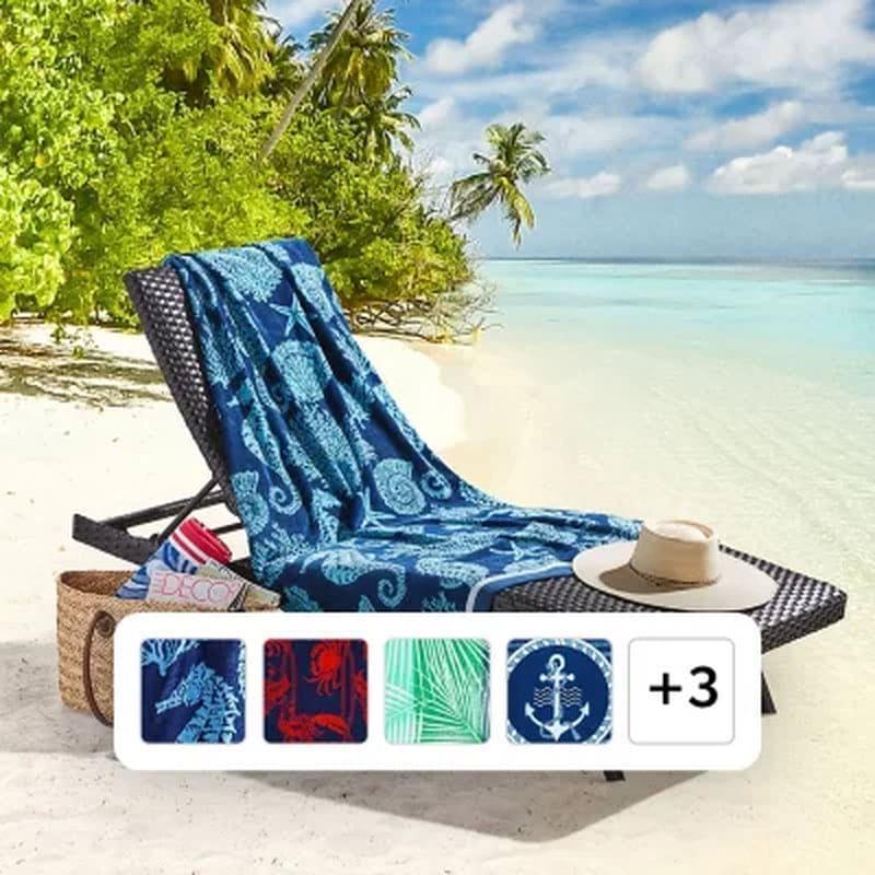 Member's Mark Set of 2 Oversized Beach Towels, 40" X 72", Assorted Designs - Image 14
