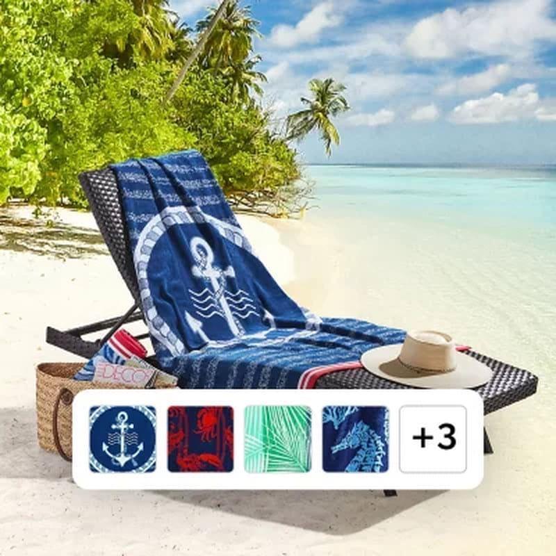 Member's Mark Set of 2 Oversized Beach Towels, 40" X 72", Assorted Designs - Image 18