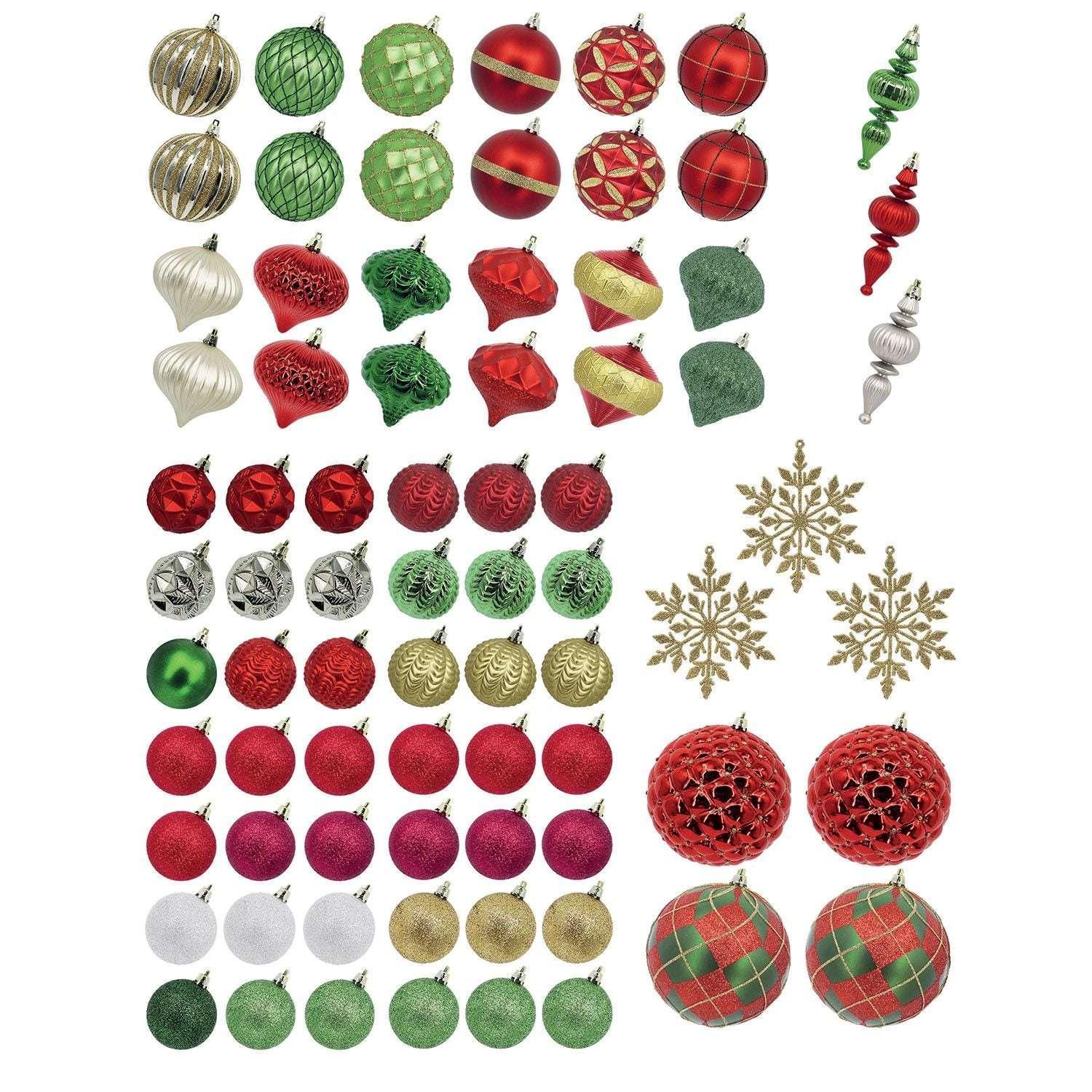 Member's Mark Shatterproof Ornament Collection, 76 pcs. - Image 5
