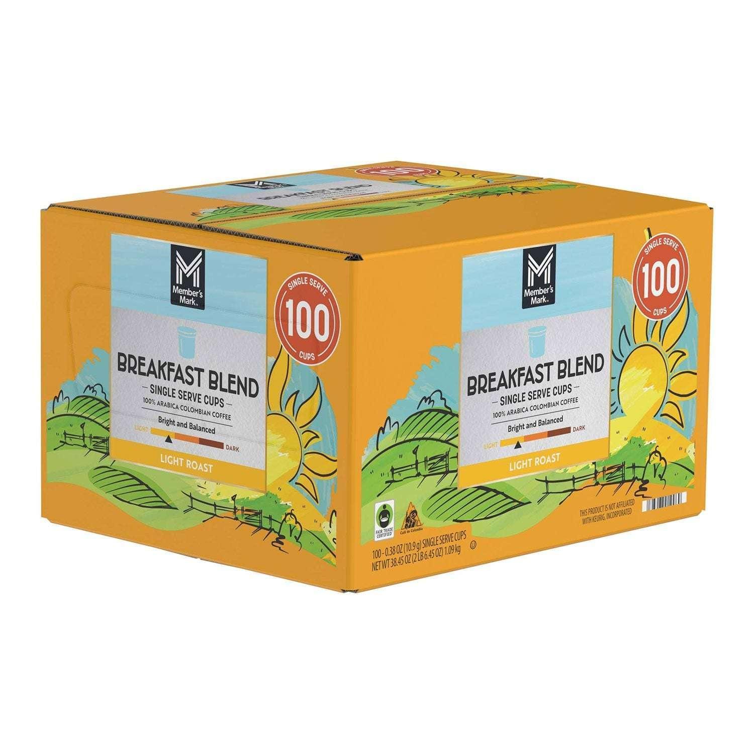 Member's Mark Breakfast Blend Light Roast Coffee Pods, 100 ct. - Image 3