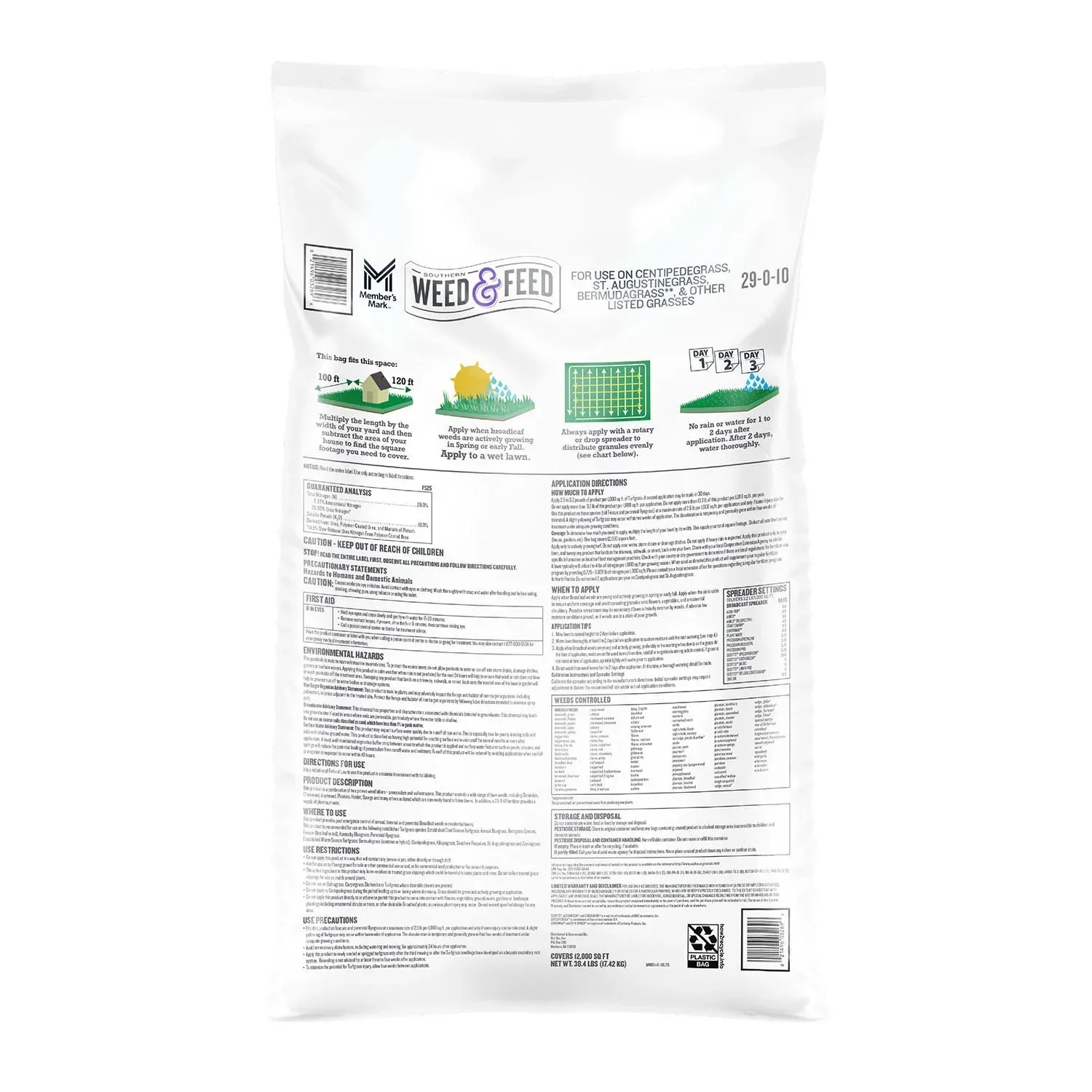 Member's Mark Southern Weed & Feed 12M - Image 2