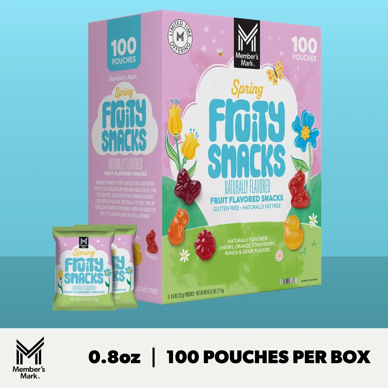 Member's Mark Spring Fruit Snacks, 0.8 oz., 100 pk. - Image 3