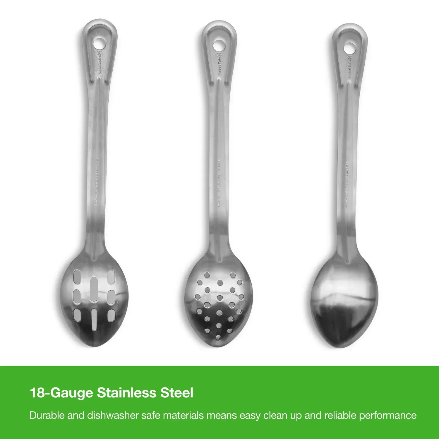 Member's Mark Stainless Steel Kitchen Spoons 3 pk. - Image 5