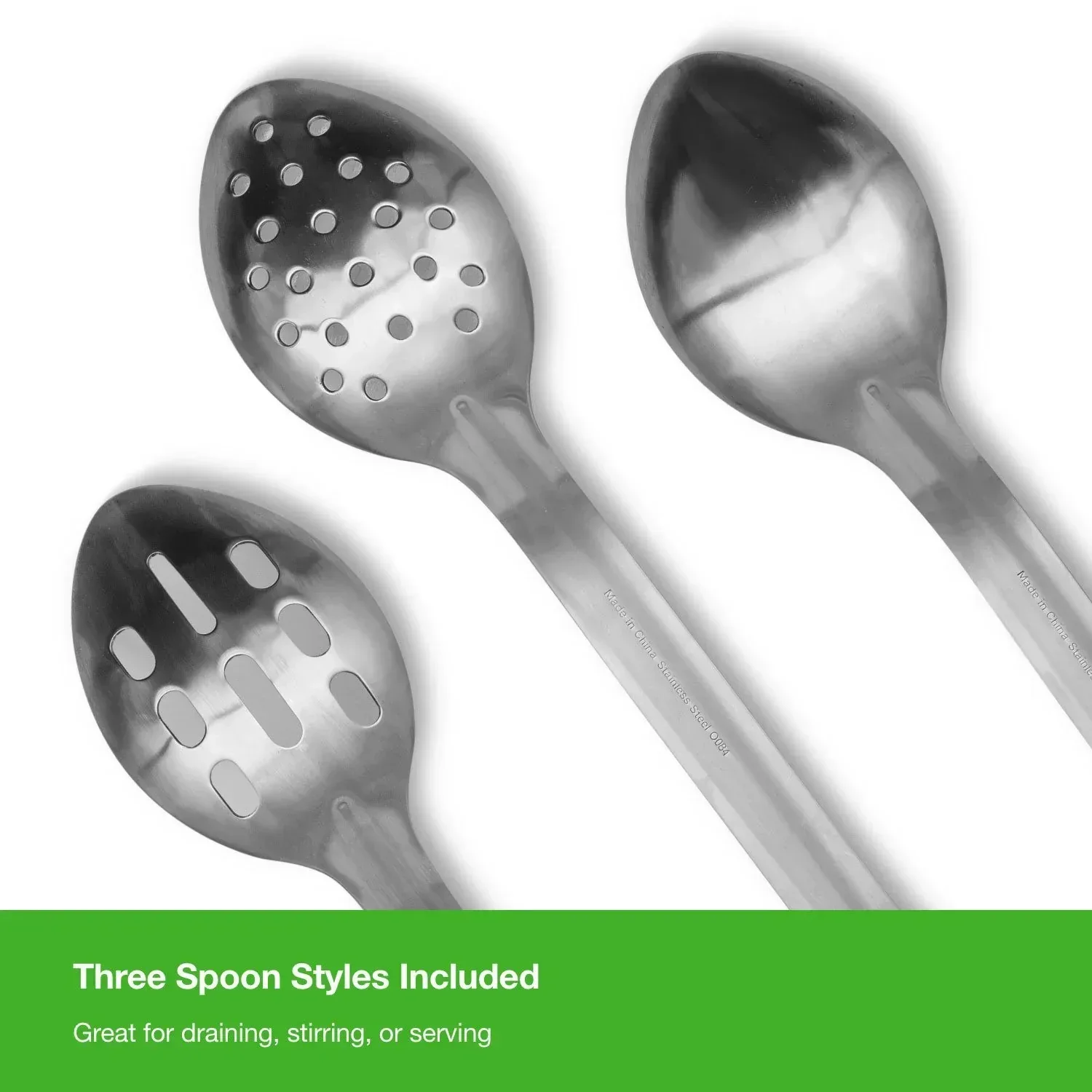 Member's Mark Stainless Steel Kitchen Spoons 3 pk. - Image 6