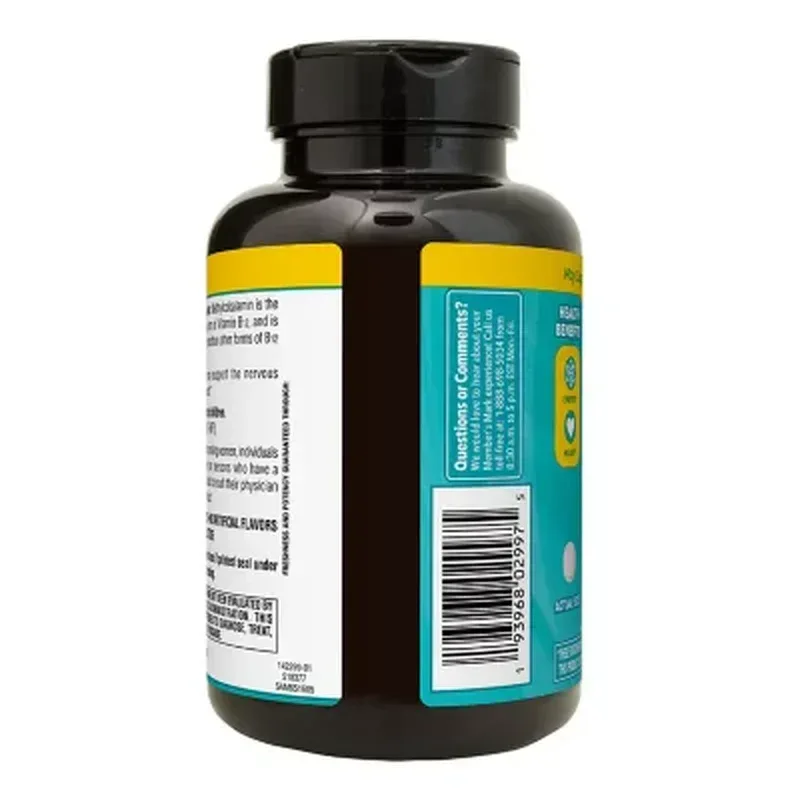 Member’s Mark Sublingual Vitamin B12 5000 mcg Methylcobalamin Tablets, 300 Count - Image 5