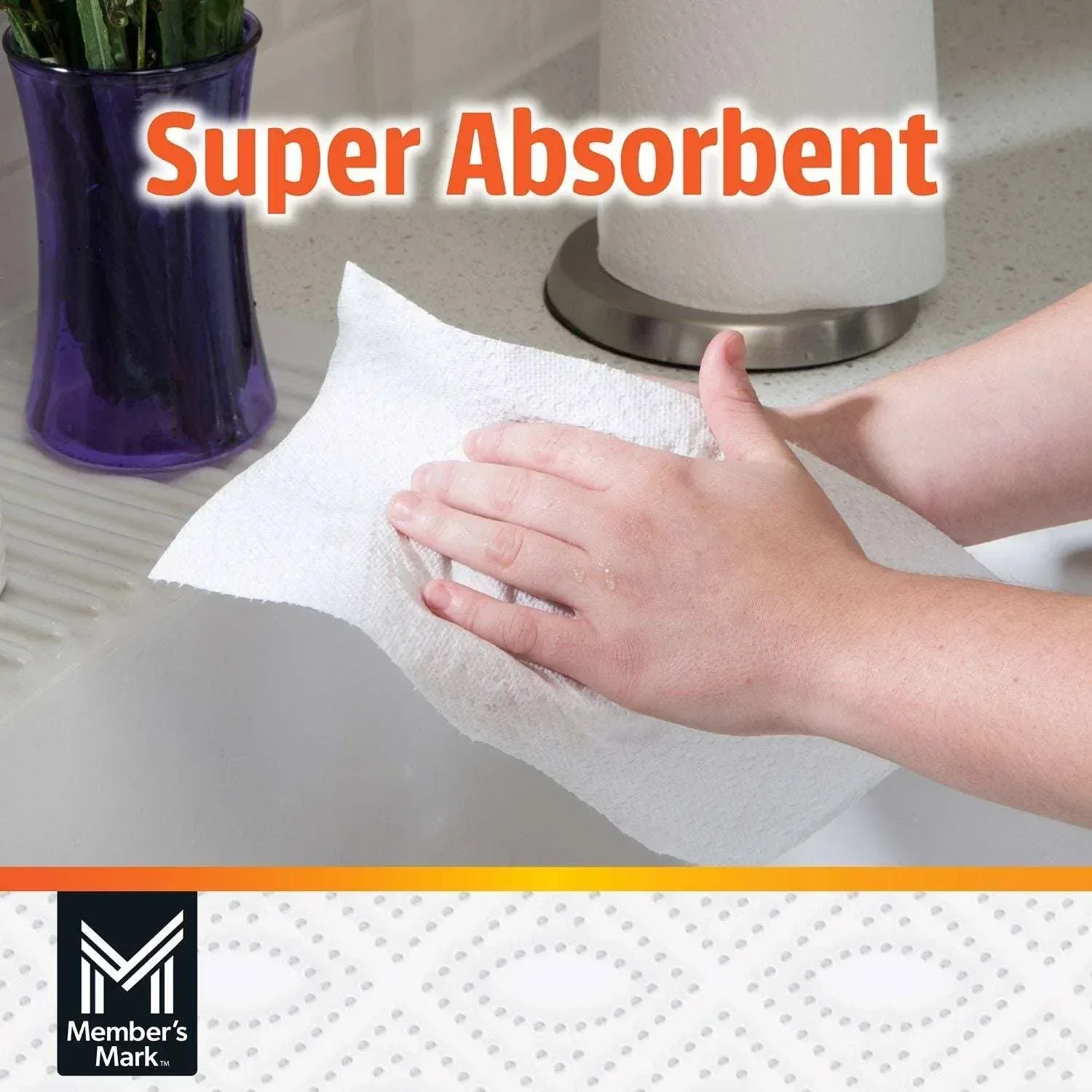 Member's Mark Super Premium 2-Ply Select & Tear Paper Towels 150 sheets/roll, 15 rolls - Image 3