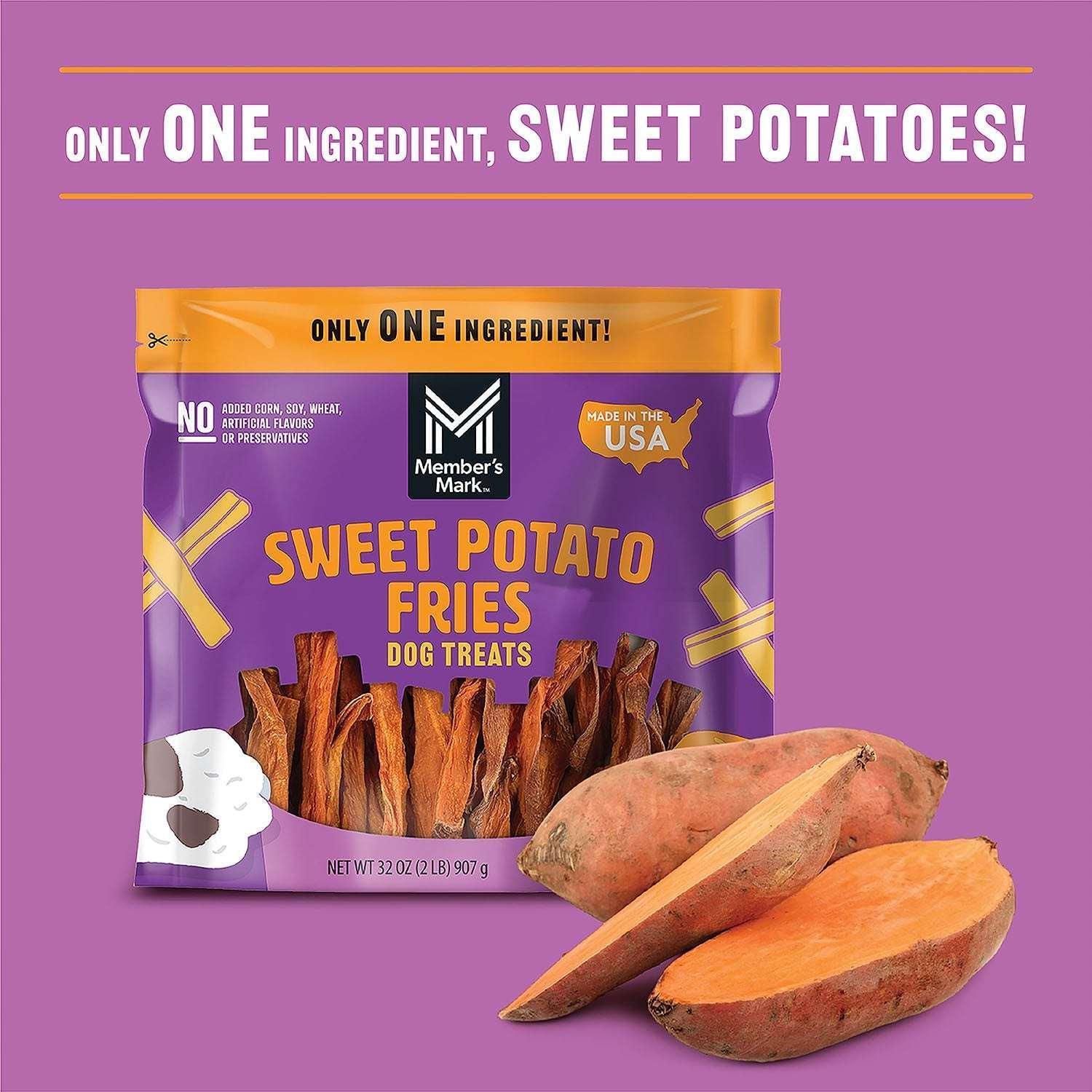 Member's Mark Sweet Potato Fries Dog Treats, 32 oz. - Image 5