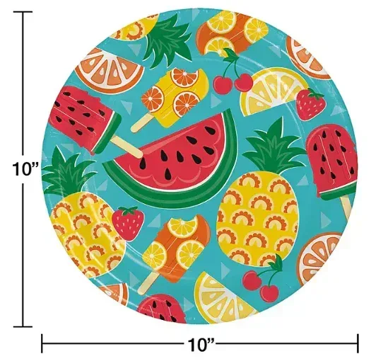 Member's Mark Tasty Fruit Summer Dinner Paper Plates, 10", 85 ct. - Image 3
